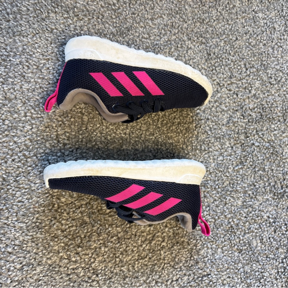 Adidas sneakers kids 6K blue pink baby girl lite racer shoes comfort no tie - Picture 4 of 8